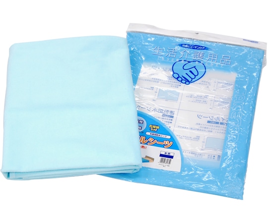 竹虎 パイルシーツ 水色 1枚入 102131 1枚（ご注文単位1枚）【直送品】