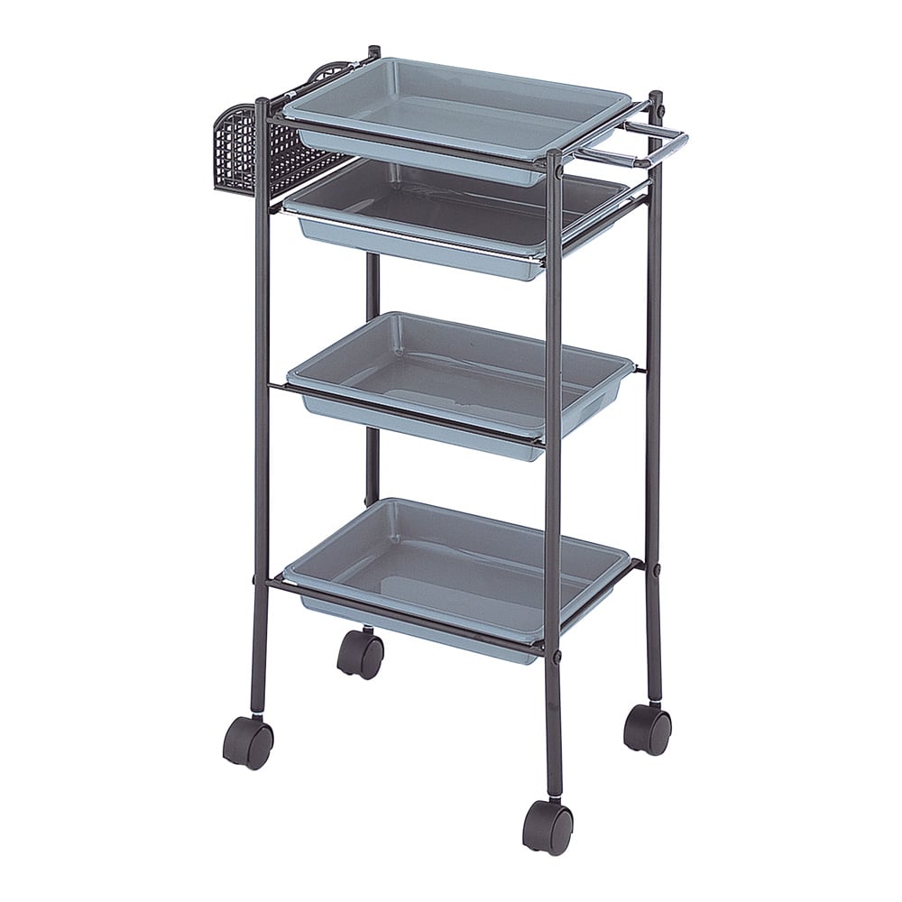 西村製作所 トレーワゴン（C-305） 510×280×835mm グレー  1台（ご注文単位1台）【直送品】