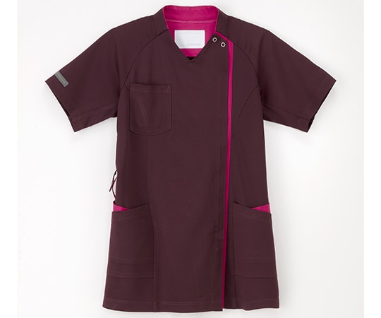 ナガイレーベン 女子スクラブ ボルドー+ピンク LL RF-5182 1枚（ご注文単位1枚）【直送品】