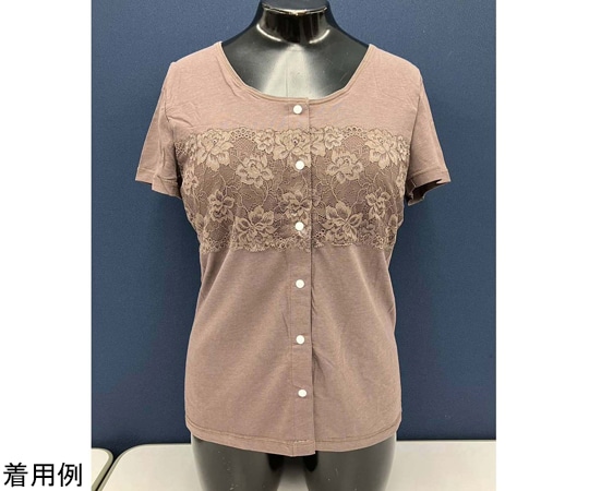 クライム 前開き胸レースカップ付きフレンチ ブラウン M 0428-031 1枚(ご注文単位1枚)【直送品】