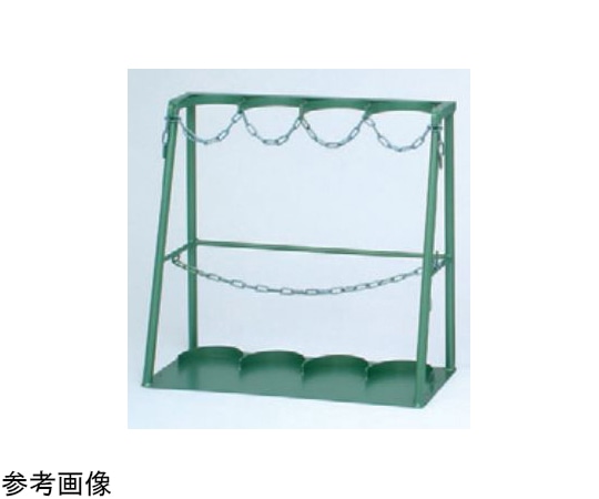 久喜製作所 ボンベスタンドC2付 1500L 4本用 SBS-1504 120020028 1台（ご注文単位1台）【直送品】