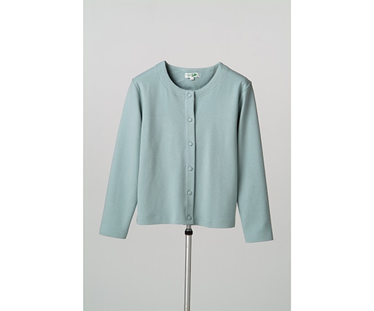 ディーフェイズ くるみボタンカーディガン ミント L C-02 1枚(ご注文単位1枚)【直送品】