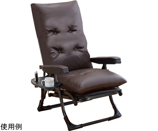 ファミリー・ライフ 日本製 NEWくつろぎのリクライニングアームチェア DXII ブラウン 0411240 1箱（ご注文単位1箱）【直送品】
