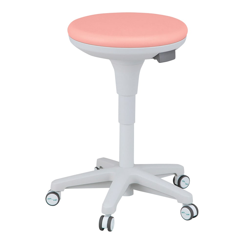 ナビス（アズワン） サスティナブルセレクトチェア（キャスター仕様）ピンク NVHC-PNK 1個（ご注文単位1個）【直送品】