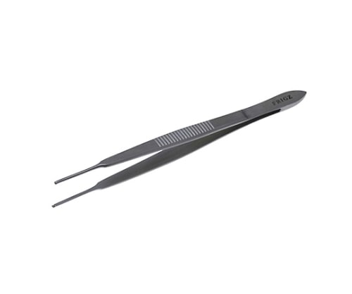 日本フリッツメディコ 先端極細ピンセット 11cm 有鈎 A045-0700 1本(ご注文単位1本)【直送品】