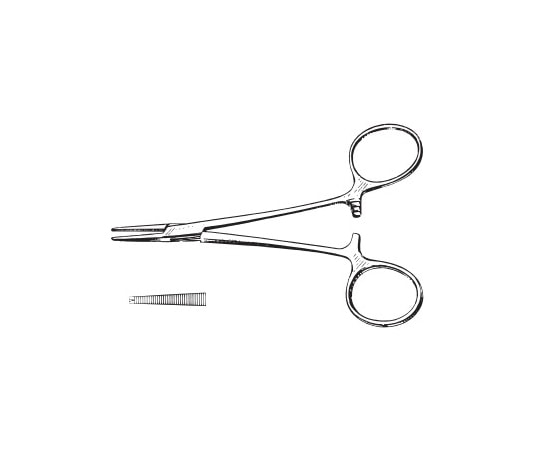 Leprex モスキート止血鉗子 直有鈎 120mm LC-7 1個（ご注文単位1個）【直送品】