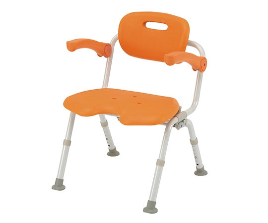 パナソニックエイジフリー シャワーチェアワイドSPU型おりたたみN (ユクリア) ワンタッチ開閉 あり オレンジ PN-L41521D 1台(ご注文単位1台)【直送品】