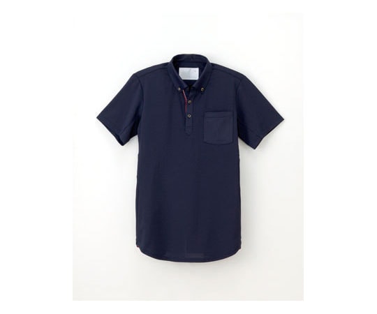 ナガイレーベン ニットシャツ ネイビー SS RK5282 1枚（ご注文単位1枚）【直送品】