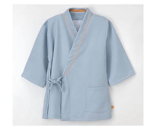 ナガイレーベン 検診衣じんべい型 グレー S LK1431 1枚（ご注文単位1枚）【直送品】