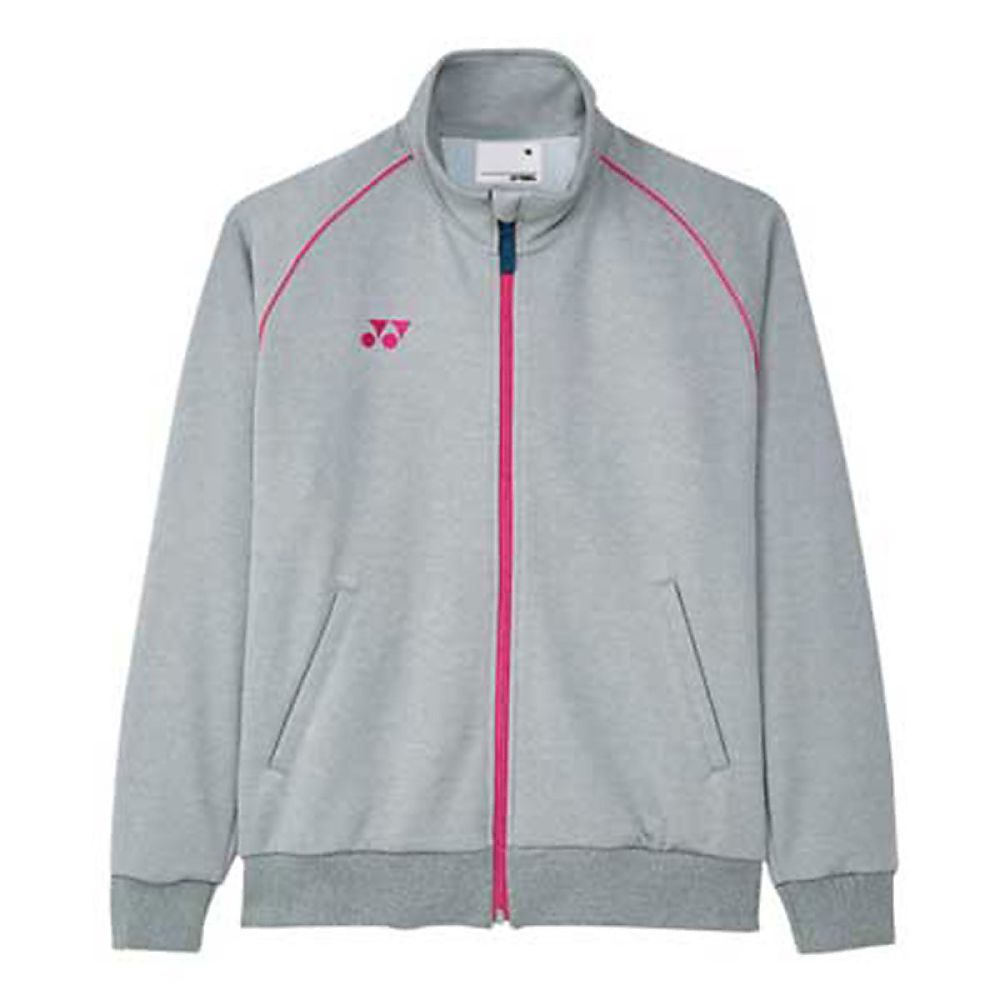 YONEX（トンボ） ケアワークジャケット シルバーモク×ピンク M（身丈63cm） CY102-11 M 1枚（ご注文単位1枚）【直送品】