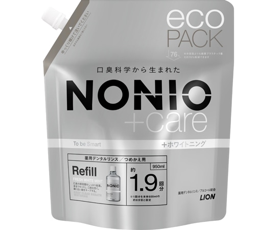 ライオン NONIOプラスホワイトニング デンタルリンス つめかえ用 1個(ご注文単位1個)【直送品】