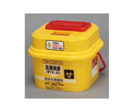 トップ 医療廃棄ボトル 角型 スライドロックタイプ 3L 1ケース（8個入） 18506 1ケース（ご注文単位1ケース）【直送品】