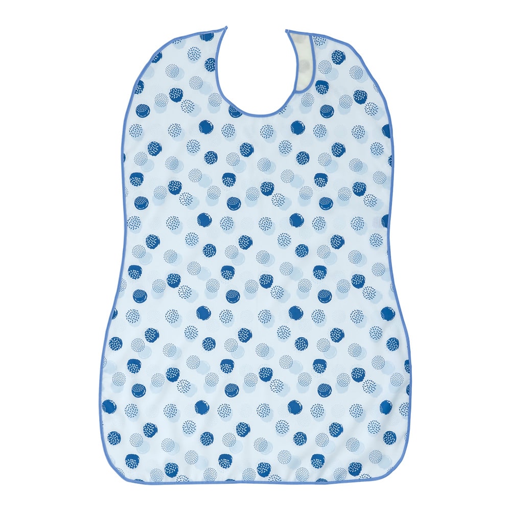 フットマーク 長持ちする大きなお食事エプロン ライトブルー 403720-1397 1枚（ご注文単位1枚）【直送品】