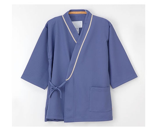 ナガイレーベン 検診衣じんべい型 ブルー S LK1431 1枚（ご注文単位1枚）【直送品】