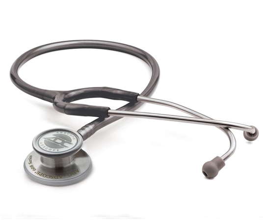 ユーメド貿易 ADスコープ クリニシャンステトスコープ パウダーブラックグレー AD703PBG 1本（ご注文単位1本）【直送品】