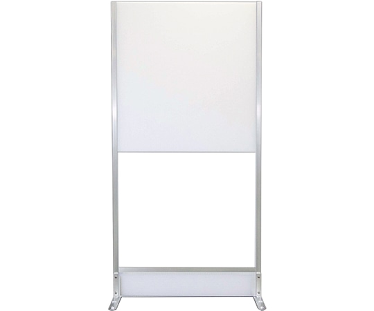 岐阜プラスチック工業 抗菌ウォール 高剛性タイプ キャスター仕様 ハーフパネル シルバー FS19-1020H 1個(ご注文単位1個)【直送品】