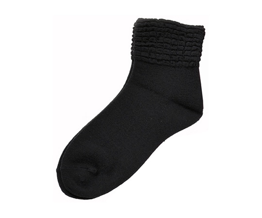 神戸生絲 ゴムなしソックス 婦人 秋冬用 ブラック 3111H ブラック 1足（ご注文単位1足）【直送品】