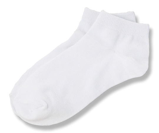フォーク アンクルソックス（5足組）ホワイト フリー 466-1 1組（ご注文単位1組）【直送品】