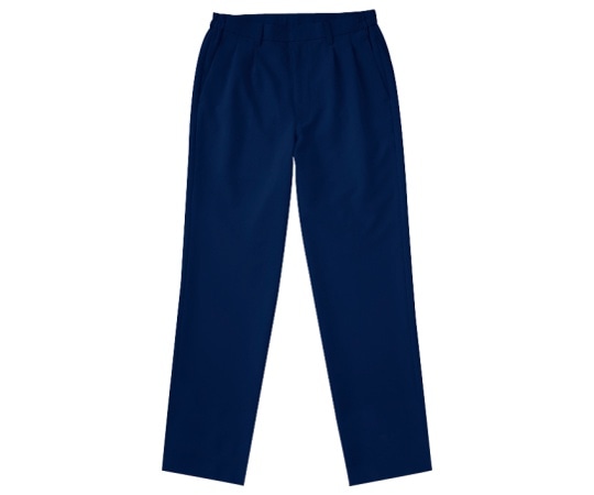 KAZEN メンズツータックパンツ ネイビー LL APK620-8 LL 1枚（ご注文単位1枚）【直送品】