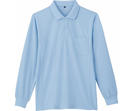 WHISEL（自重堂） 長袖ポロシャツ サックス SS 85884 1枚（ご注文単位1枚）【直送品】