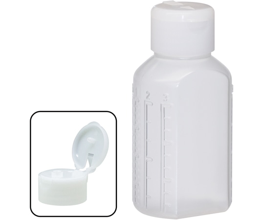 金鵄製作所 マーカー投薬瓶 60mL ワンタッチキャップ（ホワイト:白）1箱（160本入） B3570-00000 1箱（ご注文単位1箱）【直送品】