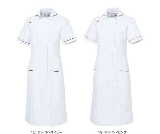 ルコックスポルティフ ワンピース 19 ホワイト×ピンク 5L UQW0028 1枚（ご注文単位1枚）【直送品】