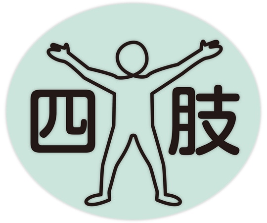 金鵄製作所 部位ラベル D-2 四肢 100枚入 40820-000 1袋（ご注文単位1袋）【直送品】