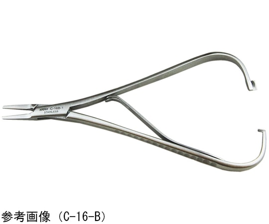 NAPOX スティル持針器（先細） 170mm C-16-B-170 1個（ご注文単位1個）【直送品】