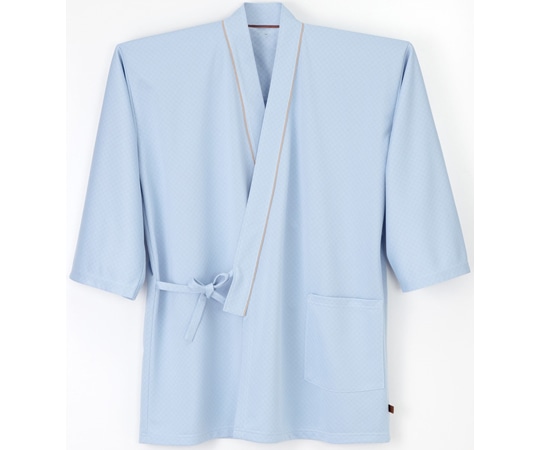 ナガイレーベン 患者衣じんべい型 ブルー EL MG-1521 1枚（ご注文単位1枚）【直送品】