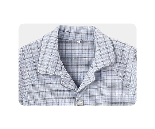 ケアファッション 紳士介護フルオープンパジャマ グレー LL 38717 1枚(ご注文単位1枚)【直送品】