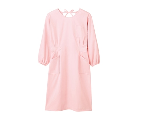 住商モンブラン 予防衣 レディス 長袖 ピンク 74-063 LL 1枚(ご注文単位1枚)【直送品】