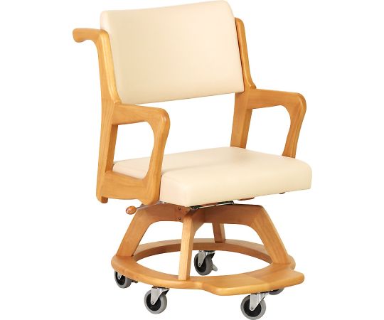 貞苅椅子製作所 室内用木製車椅子 こまわりくん Care-311-WC-LB 1脚（ご注文単位1脚）【直送品】