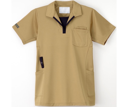 ナガイレーベン ニットシャツ ベージュ S JD-3172 1枚（ご注文単位1枚）【直送品】