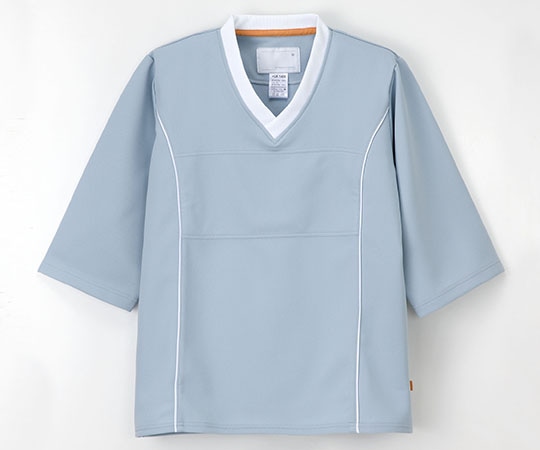 ナガイレーベン 検診衣上衣 グレー LL LK1406 1枚(ご注文単位1枚)【直送品】