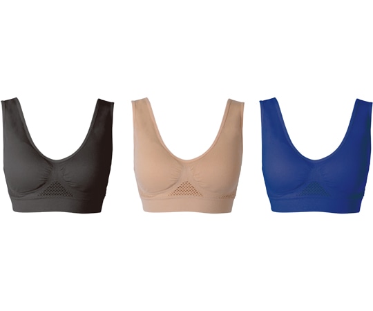 グローバル・ジャパン エアーフィットライトブラ3色組 L~LL ブラック・ベージュ・ネイビー  1枚（ご注文単位1枚）【直送品】