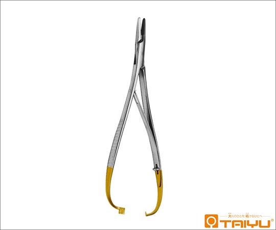 TAIYU(大祐医科工業) マッチウ持針器 チップ付 BOX 全長14cm TY-211S 1本(ご注文単位1本)【直送品】