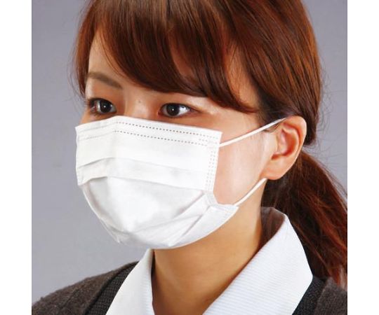 アズワン マスク（使い捨て・小さめサイズ/50枚） EA800MH-12A 1箱（ご注文単位1箱）【直送品】