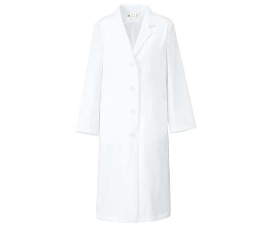 KAZEN レディス診察衣S型 長袖 白 L 260-90 L 1枚(ご注文単位1枚)【直送品】