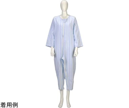 竹虎 ソフトケアねまき両開きファスナー 薄手 ブルー S 105892 1枚（ご注文単位1枚）【直送品】