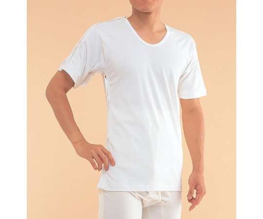 神戸生絲 紳士・婦人共用 脇開き5分袖（右開き） LL MU14RLL 1枚（ご注文単位1枚）【直送品】