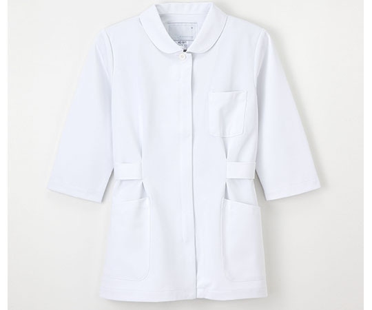ナガイレーベン 伸縮性に優れたナースウェア (ジャケット/7分袖) ホワイト/L HO-1911 1枚(ご注文単位1枚)【直送品】