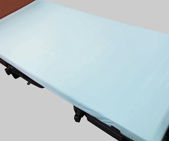 萬楽 透湿ボックス型全面防水シーツ サックス 930×1950×210mm MR-2024 1個（ご注文単位1個）【直送品】