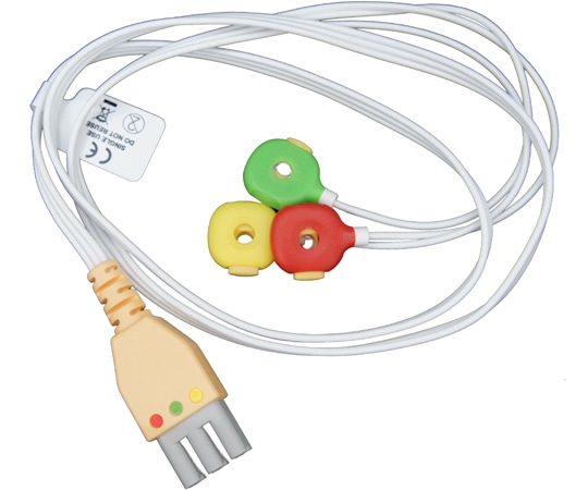 ビットストロング BSディスポーザブルECGリード線 Drager/Siemens心電計用 3線 IECカラー 5個入 ESMD040P3I 1袋（ご注文単位1袋）【直送品】