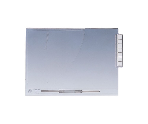 LIHITLAB カルテフォルダー ファスナー付 1箱（50枚入） HK717U 1箱（ご注文単位1箱）【直送品】