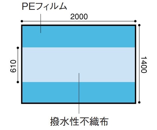 日昭産業 テーブルカバー 140×200cm 1セット(35枚入) 23303 1セット(ご注文単位1セット)【直送品】