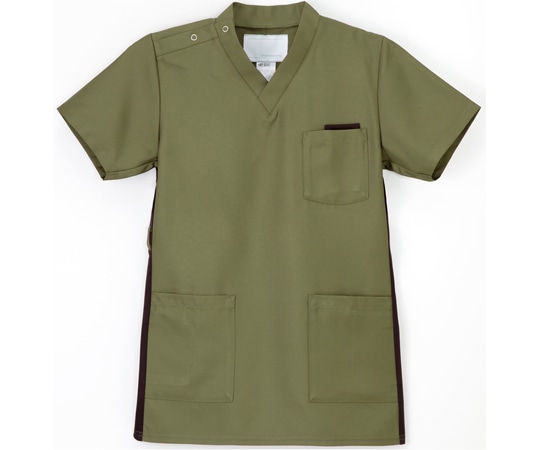 ナガイレーベン 男女兼用スクラブ オリーブ LL RT-5062 1枚（ご注文単位1枚）【直送品】