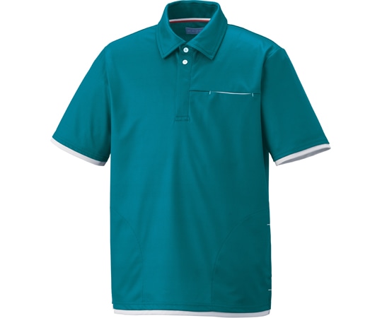 KAZEN ニットシャツ ディープグリーン M KZN234-26 1枚（ご注文単位1枚）【直送品】