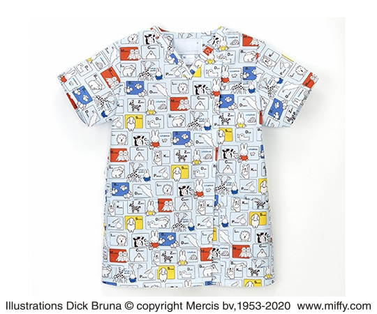 ナガイレーベン 男女兼用スクラブ ブルー BL MFS-5852 1枚（ご注文単位1枚）【直送品】