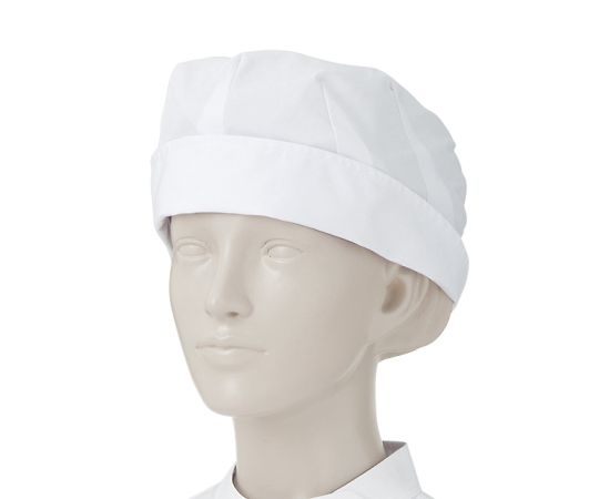 KAZEN 補助看護帽子 白 フリー 1組（2枚入） 180-30 フリー 1組（ご注文単位1組）【直送品】