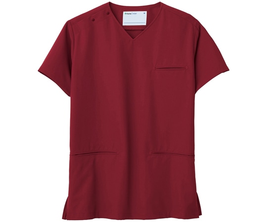 ミドリ安全 作業服 メディカルウェア ベルデクセル 男女兼用 セットアップスクラブ VEM6005上 レッドブラウン 6L VEM6005-UE-6L 1着（ご注文単位1着）【直送品】
